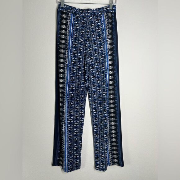 Rozali Fashion Palazzo Pants, Relaxed Style, Elastic Waistband, Rayon Blend Sz S - Picture 3 of 11